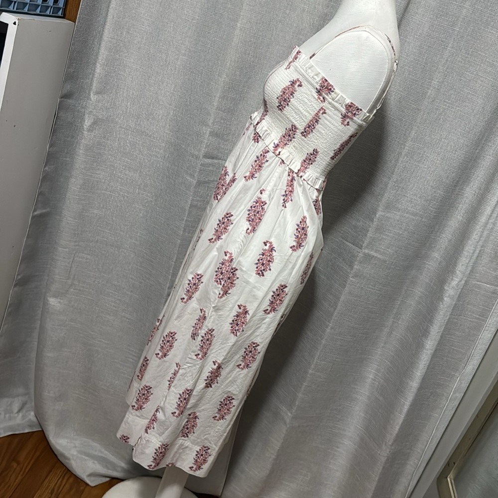 RE-IMAGINED by J Crew Sun Dress-Cotton-Sz XXS-White/Red/Blue-Maxi-EUC - Picture 8 of 16
